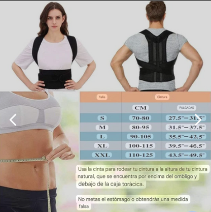 Corrector de Postura con Soporte Lumbar — Alivia el Dolor de Espalda