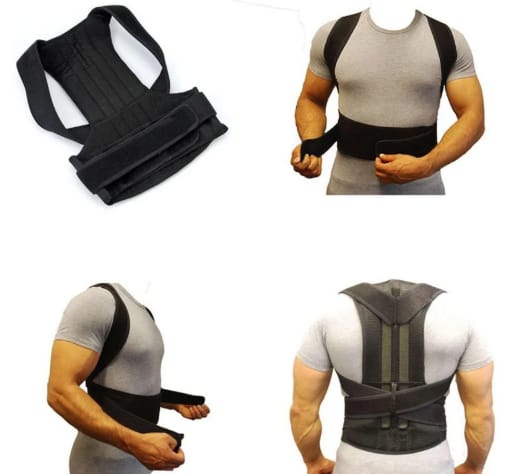 Corrector de Postura con Soporte Lumbar — Alivia el Dolor de Espalda