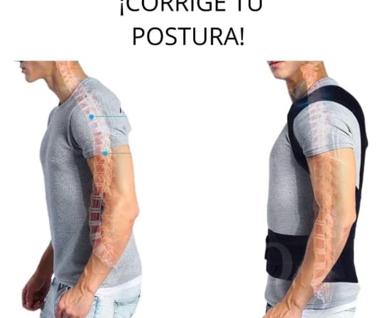 Corrector de Postura con Soporte Lumbar — Alivia el Dolor de Espalda
